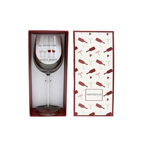 Pavilion Gift Company - Needed Glasses - 17 oz Crystal Stemmed Wine Glass Wine Lover Wine Enthusiast Vineyard Elegant Silly Funny by Pavilion Gift Company - Used condition - Image 6