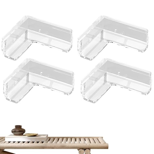 Hörnskydd för stoppade möbler – babysäkra kantskydd, 4-pack, förlimmade möbelbuffertar | hörnskydd för babysäkerhet, kantskydd för eldstäder, bord, trappor, skåp, L-format 4-pack, Siehe