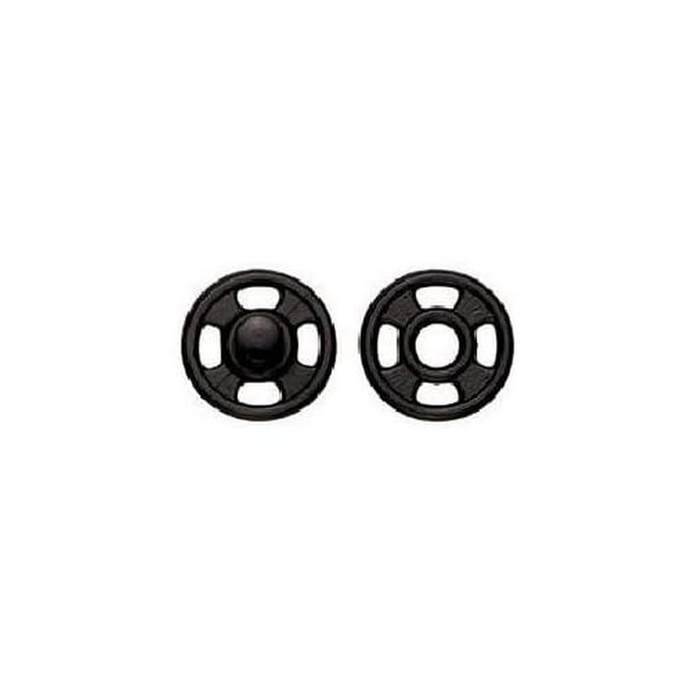 Prym 341516 - Bottoni automatici per cucire MS 15 mm, colore: Nero