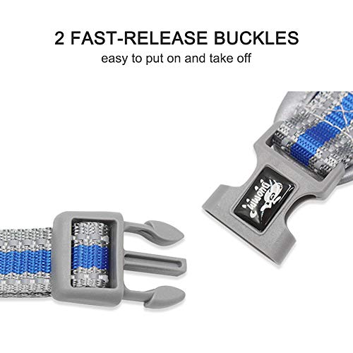 Festnight Arnês para cães Arnês para animais de estimação sem puxar Arrasto para cães com ar, malha