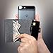 Cell Phone Card Holder Stick on Wallet Phone Pocket for iPhone, Android and All Smartphones (Black and Grey)