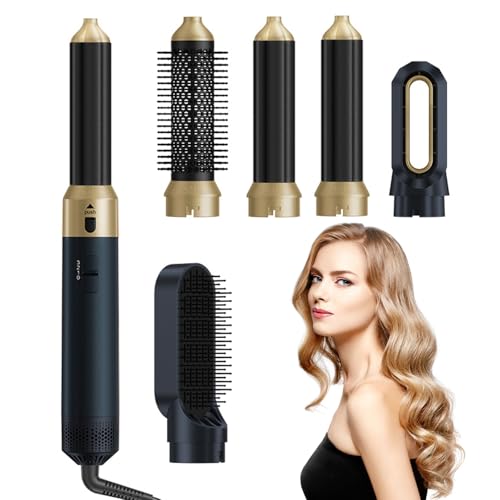 Journeyside Cepillo Secador de Pelo 5 en 1, 1000W Cepillo de Aire Caliente Multifunción,Air Styler Set, Hairstyler Cepillo Alisador 3 Niveles deTemperatura para Volumen, Alisa, Seco