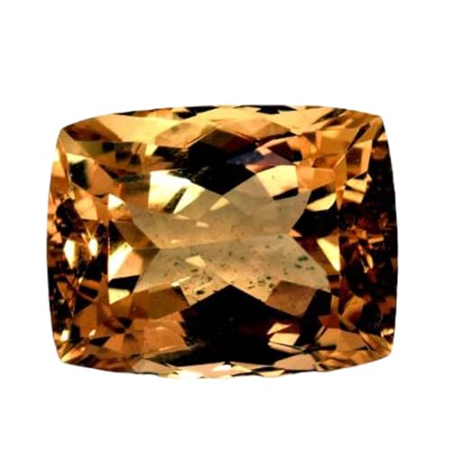 Citrine naturelle à facettes 21mm pour création de bague et pendentif DIY