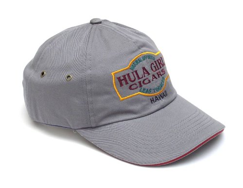 Hula Girl Cigar Logo Hat with Secret Pocket Closed Back Deluxe