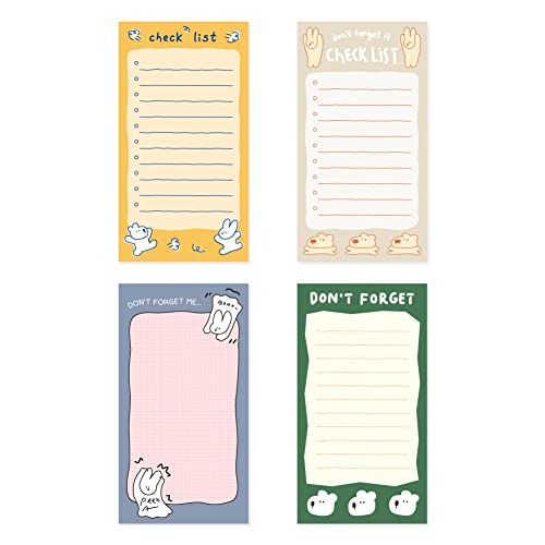 Bloc-notes 80x148mm Monolike Happy and Lucky | Petit memopad de 320 feuilles au total