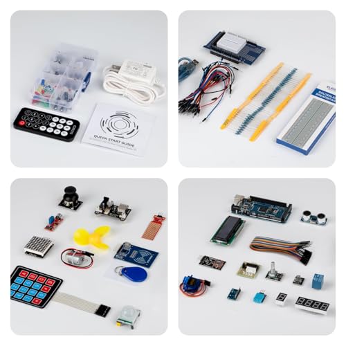 Image of ELEGOO Mega R3 Project The Most Complete Ultimate Starter Kit with Tutorial Compatible with Arduino IDE (Pack of 12)