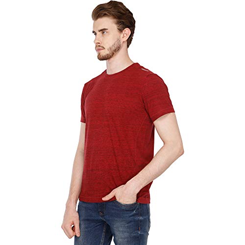 Image of Van Heusen Men Regular Fit T-Shirt - Cotton Rich - Moisture Wicking, Crew Neck, Short Sleeve