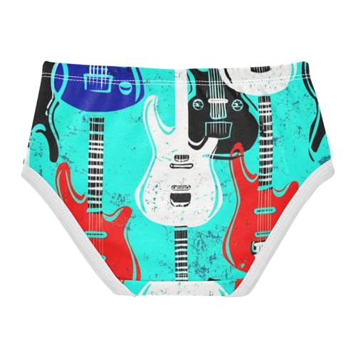 Cotton Girls Underwear Toddler Electric Guitar Cute Panties Girl Fun Underpants Briefs 2t2