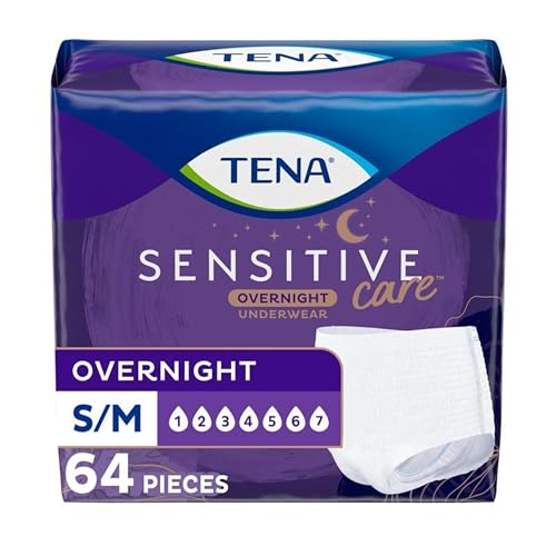 Image of TENA Incontinence Underwear for Women, Overnight Absorbency, Intimates - Small/Medium - 64 Count