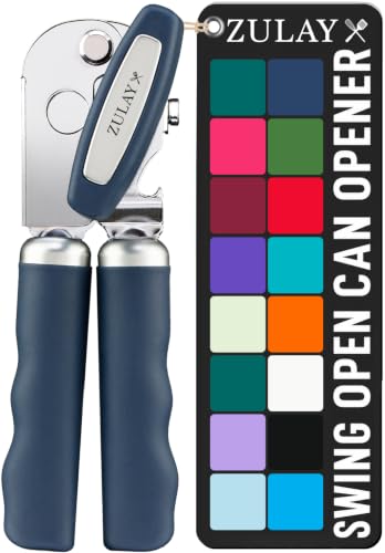 Image of Zulay Kitchen Stainless Steel Swing Open Manual Can Opener Comfortable Grip