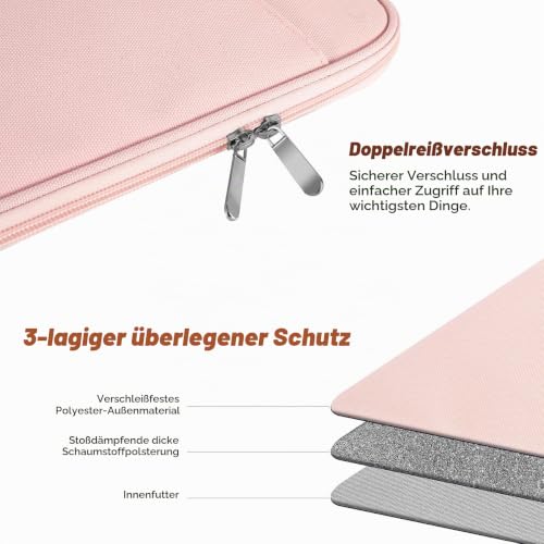 MoKo 13 Zoll Laptop-Tasche mit Mehreren Fächern – Ansicht 5
