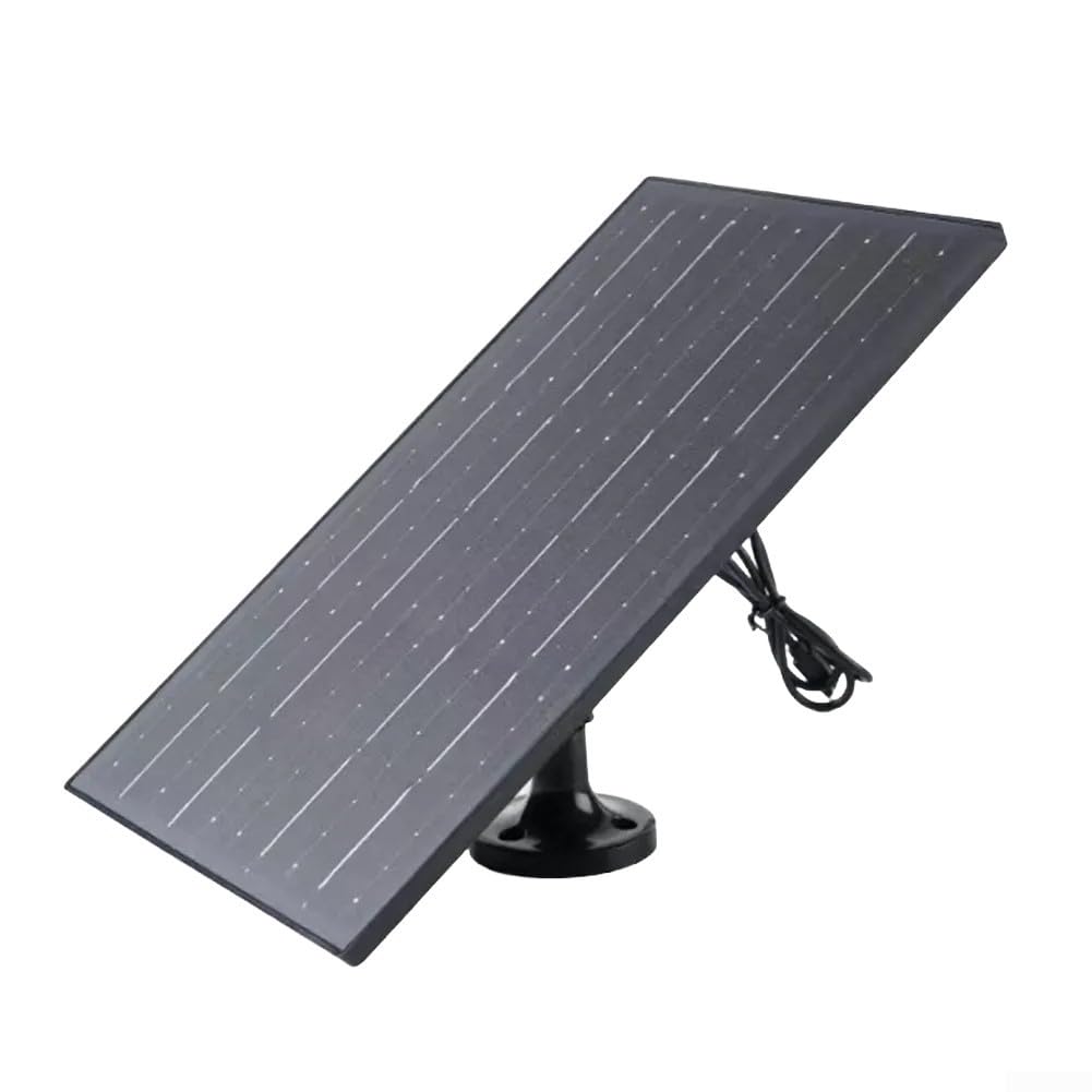 Pannello Solare Impermeabile 10W 5V Tipo-C per Dispositivi di Ricarica come Telecamere Interne o Esterne