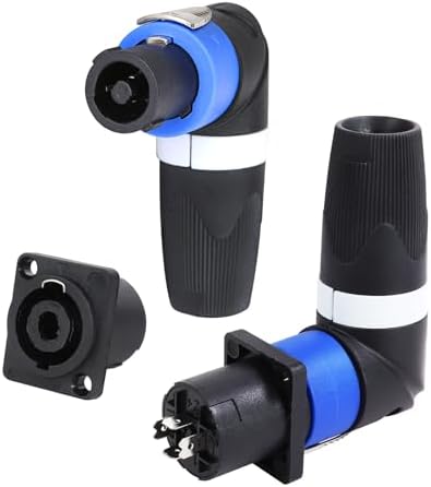 Amazon: Sonoreboom 2 Sets Right Angle Speakon Connector Kit, 4 Pole
