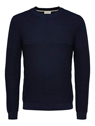Preisvergleich Produktbild SELECTED HOMME Male Pullover Bio-Baumwoll LNavy Blazer