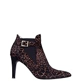  Kesslord Estel PAN, Chaussures Bottines Anita en Veau imprimé panthère - Marron - Mr - Femme - T.39