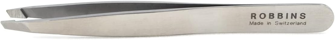 Swiss Cilia Forceps slanted edge 3 3/4"