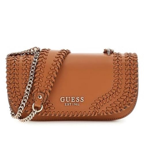 GUESS Aba transversal conversível Tatum, Caramel, One Size