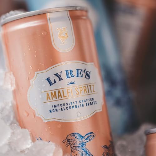 Lyre's Amalfi Spritz Premium Non Alcoholic Spirits, Ready To Drink Mocktails & Nonalcoholic Drinks, 8.45 Fl Oz X 24