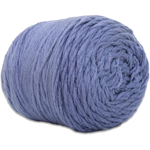 Image of ThreadArt Chunky Yarn Cake for Crochet #6, 300g /316 Yds, Denim 13 | Soft super bulky #6 acrylic yarn cake for blankets, scarves, hats, crochet and knitting. Big 300g cake is machine washable.