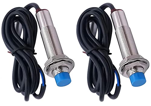 WWZMDiB 2Pcs M12 Inductive Proximity Sensor Switch
