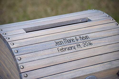 Rustic Wooden Card Chest - Rustic Wedding Decor Box- Wedding Card Box - Rustic Wedding Card Box - Wedding Card Holder - Wedding Card Box - Thumbnail 6