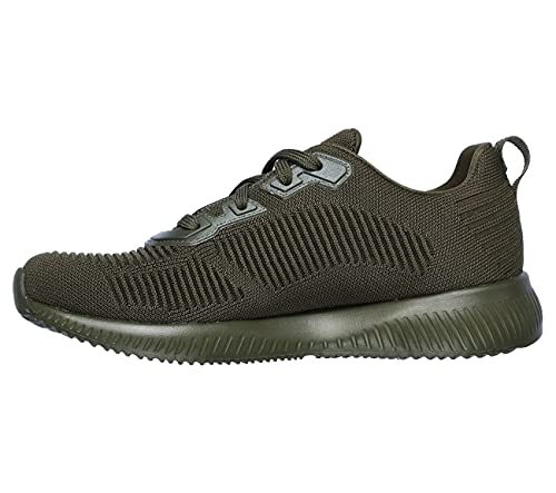Skechers Skechers BOBS Sport Women's BOBS Squad Tough Talk Trainers Green, Olv Olive, 10 Women