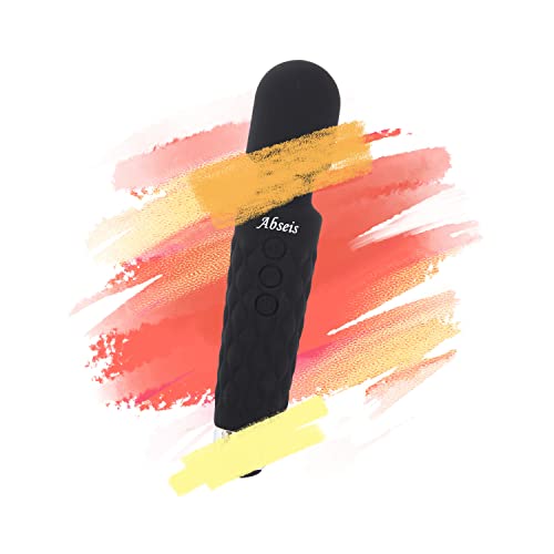 Abseis Massager 2023 New Upgrade Mini Massager Hand-held Type Massager Work from Home Silicone Wrap Massager Gifts