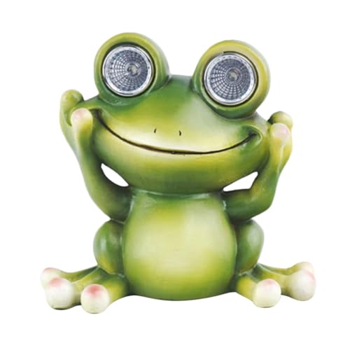 Milisten Solar Gartendeko Frosch Nachtlicht Aus Resin Für...