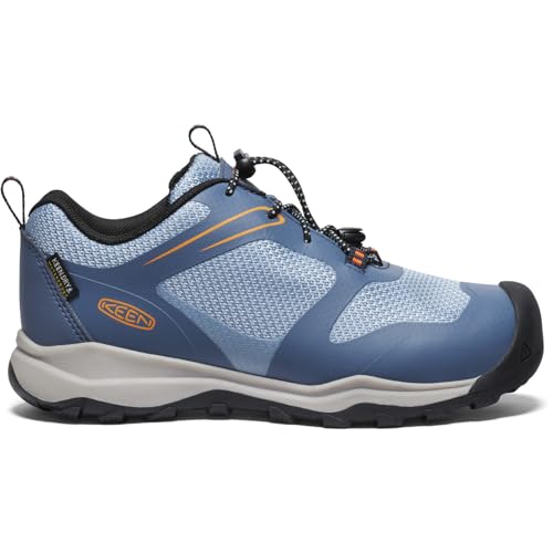 KEEN Tênis infantil unissex Wanduro de altura baixa, à prova d'água, fácil de colocar, durável, par