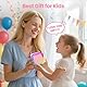 Karaoke Maschine Kinder IROO Mini Karaoke Maschine mit 2 Mikrofonen, Mädchen Mikrofon Kinder Geschenke für Kinder Tragbarer Bluetooth-Lautsprecher mit Stimme wechselnde Effekte und LED-Lichter(Rosa)