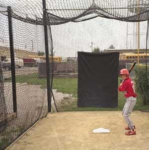 Douglas Vinyl Hitting Backdrop for Baseball - Solid Black
