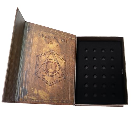 Fantasydice Nightwatch Grimoire: A Magical Spell Book-Inspired for Dice, Miniatures, and Collectible Cards Storage with Magnetic Closure