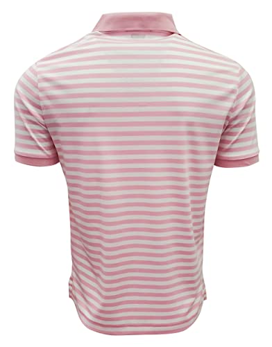 Polo Ralph Lauren - Men's Classic Fit Polo Shirt, Light Pink/White Stripe, Medium, Light Pink/White Stripes, M