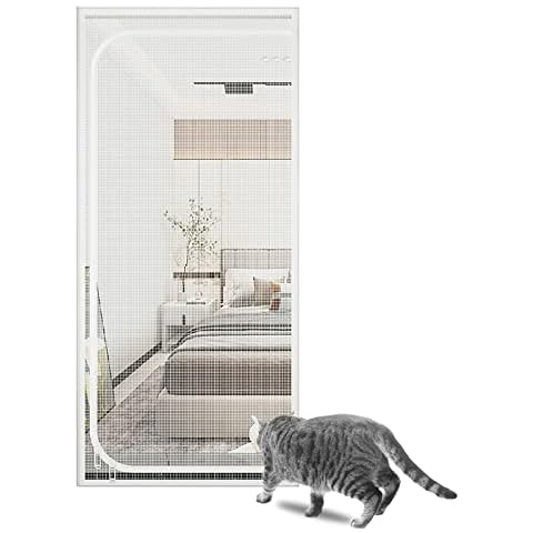 Rehomy Puerta de Mosquitera para Gatos a Prueba de Arañazos Cover