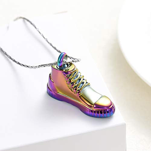 constantlife Cremation Jewelry Keepsake Stainless Steel Sneakers Design Pendant Memorial Urn Necklace for Ashes4
