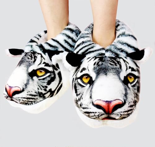 HANDKEI Women's cute shoes, rabbit cotton shoes, animal slippers, plush winter warm house shoes, cotton slippers, 9-13, TX-0313064