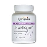 Transformation Enzymes ExcellZyme, 60 Capsules - #1 Practitioner Recommended - Supports Mental and Physical Energy, and Assist The Body in Neutralizing Free Radicals,