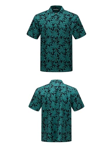 Mens Hawaiian Shirts Silk Short Sleeve Beach Shirt Relaxed Fit Vacation Shirts4