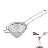 Wine Strainer for Sediment, Fine Mesh Strainer for Kitchen, Made of 304 Stainless...
