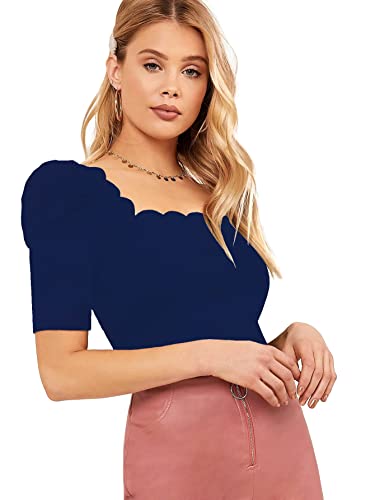 Image of Shasmi Women's Polyester Solid Slim Fit T-Shirt