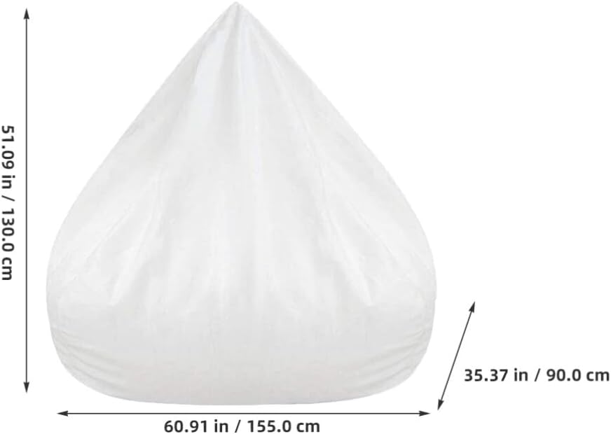 BESTOYARD Inner Liners for Bean Bag Chair Covers - Sack Bean Bag Replacement Cover Case Liner Filling for Chair Lazy Sofa Inner Liner, 155.00X130.00X90.00CM, White - Image 3