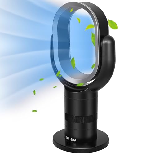 InfiniPower Portable Bladeless Tower Fan, 10 Speeds Settings, 10-...