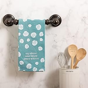 Primitives by Kathy Kitchen Towel Sky Above Sand Below Peace Within