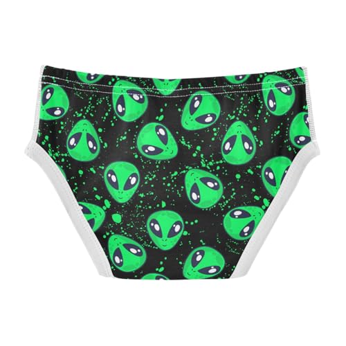 Boys' Exclusive Briefs Toddler Underwear 95% Combed Cotton Boxerbriefs 2T Alien Pattern 42