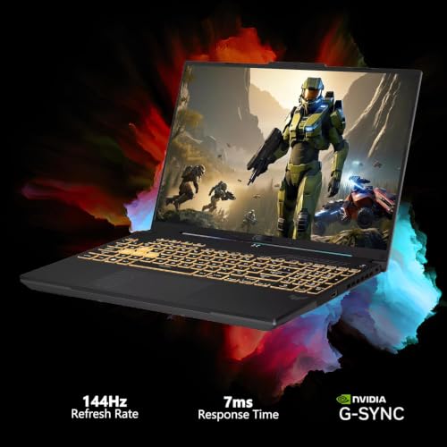 Image of ASUS TUF Gaming F16 Laptop 16 inch WUXGA IPS 144Hz Intel 8-core Core 5 210H 32GB RAM 2TB SSD GeForce RTX 4050 RGB Backlit Thunderbolt Win11Pro ICP Hub
