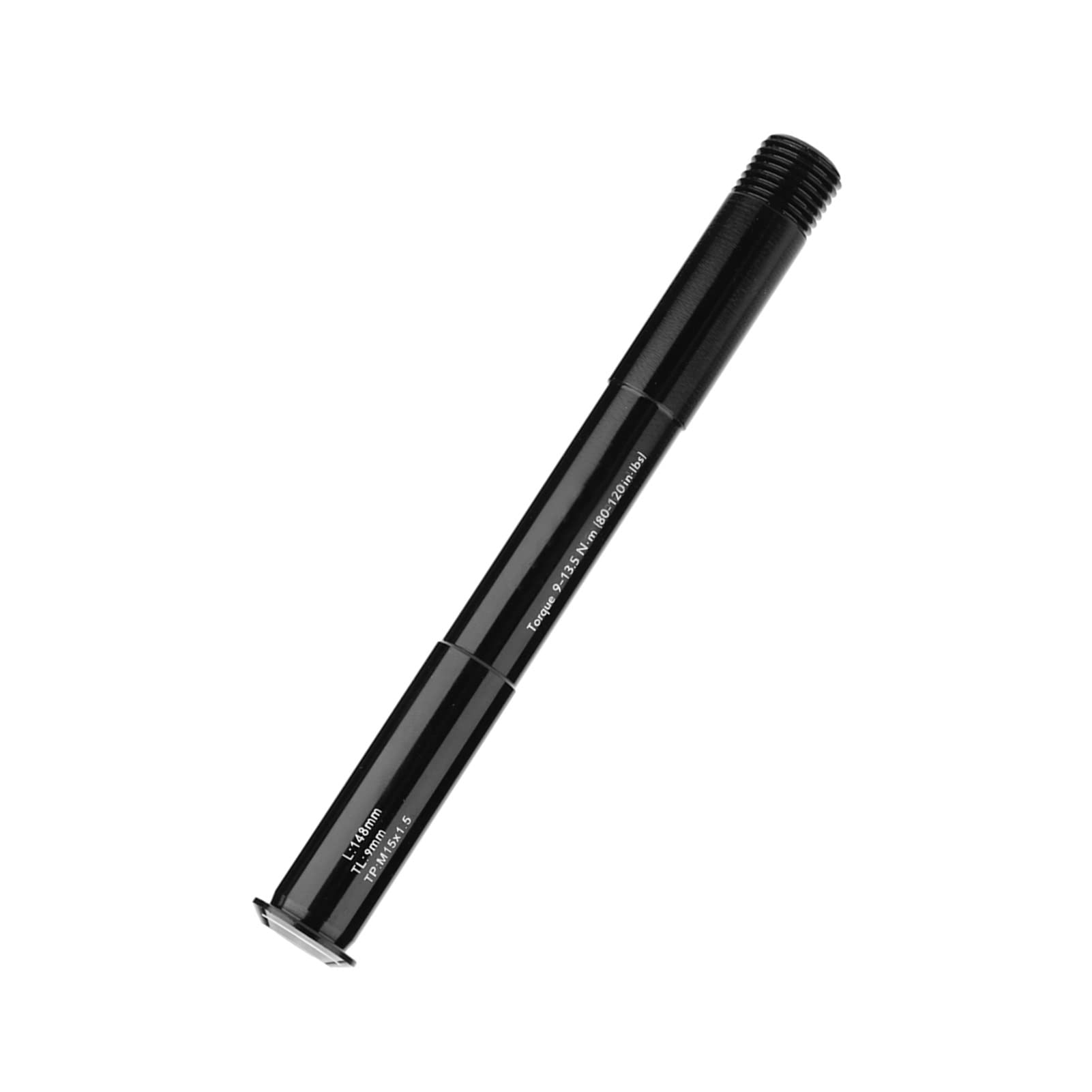 Yosoo Health Gear Piasta przedniego koła rowerowego, oś wtykowa 15 x 100 – wał rurowy ze stopu aluminium do widelca górskiego (148 mm, czarny)