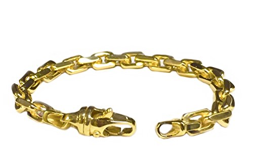 Tex 10K Solid Yellow Gold Heavy Handmade Rolo Link Men's Chain/Bracelet 8" 30 Grams 6.5Mm #TOP19