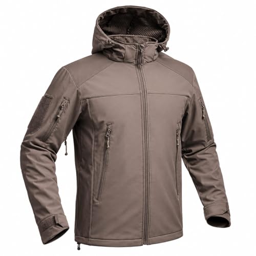 Veste softshell V2 Fighter brun Terre de France tactique pour homme