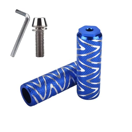 WEISUYUUS Durability Bike Pedals Mountain Bike Rear Foot Pegs Bike Pedals Axles Footrest for Enhancing Styles and