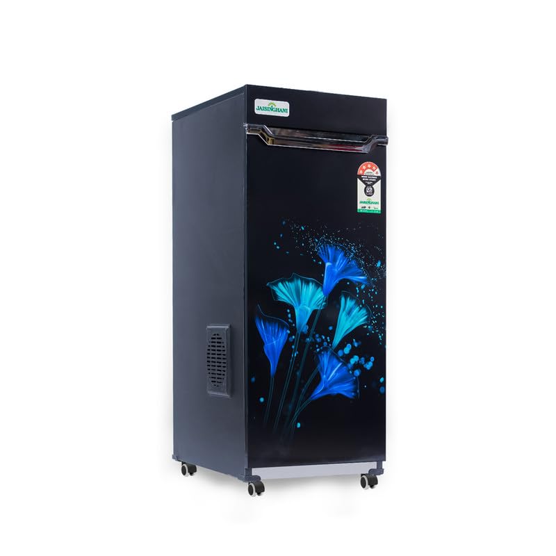 Jaisinghani Group 1Hp Fully Automatic Domestic Flour Mill | Atta Chakki for Domestic use | Ghar Ghanti Cabinet Flour Mill for Grinding Masala & Grains | 8-12 Kg/hr Output(Blue)